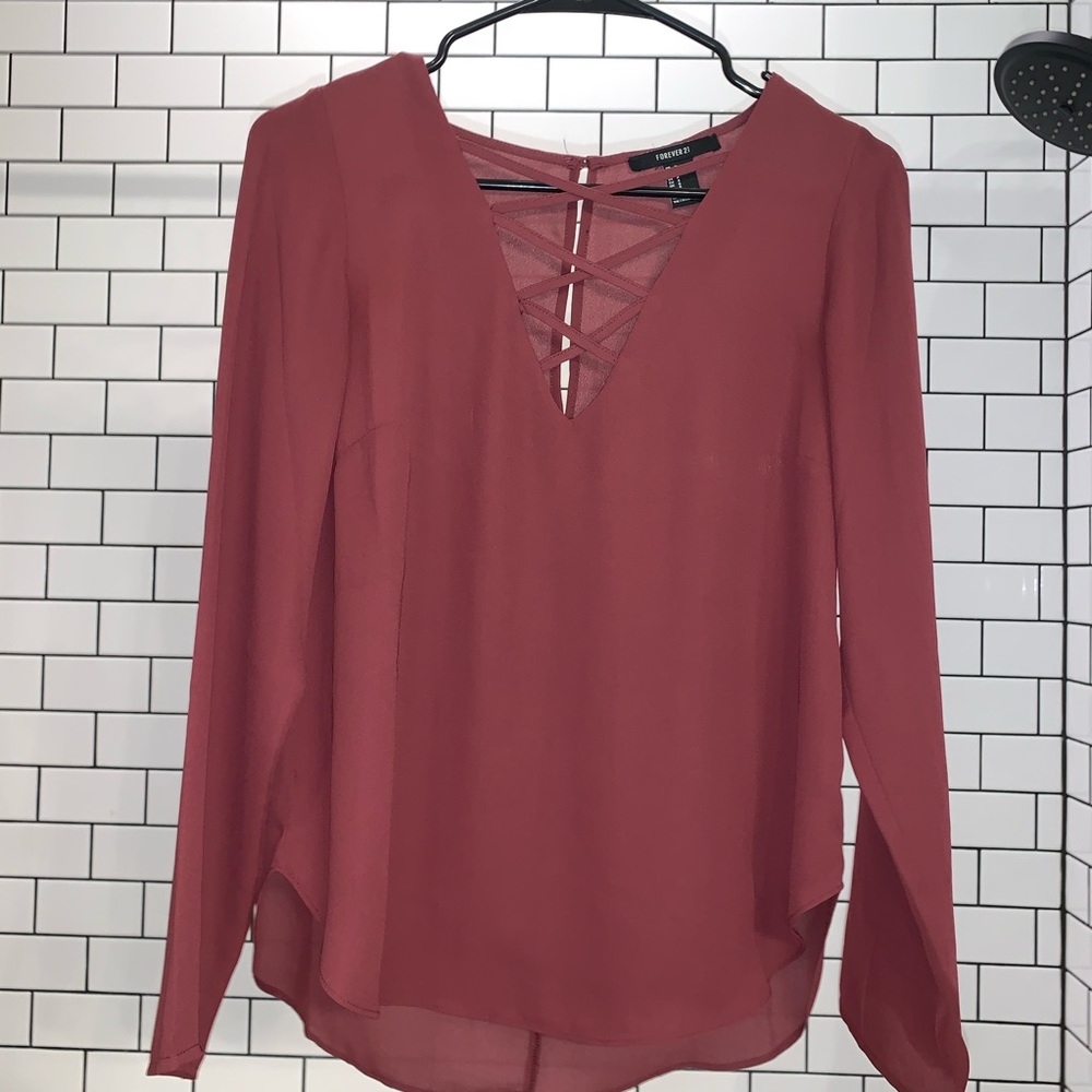 Maroon (wine) blouse